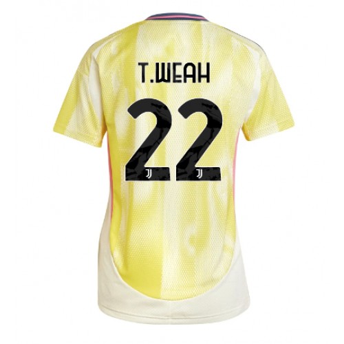 Fotballdrakt Dame Juventus Timothy Weah #22 Bortedrakt 2024-25 Kortermet